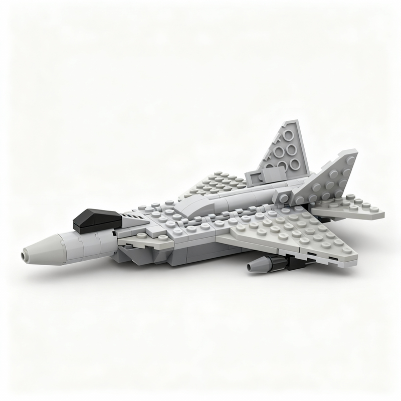 Art Craft Idea - 139pcs MOC City Airport F-22 Model