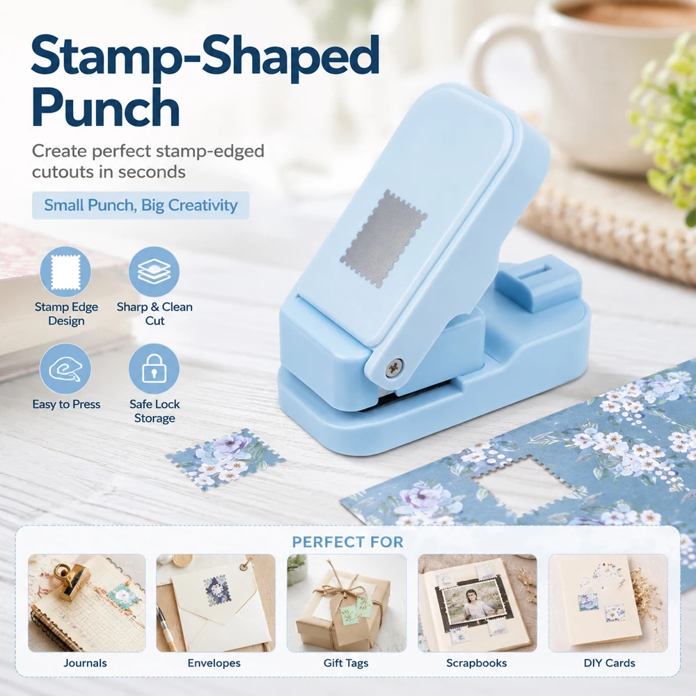 Art Craft Material - Postage Stamp Edge Paper Punch for