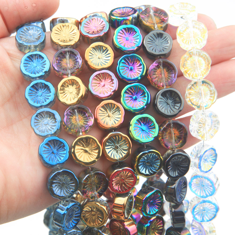 Art Craft Flower Making - 45PCS Flower Glass Beads AB Color