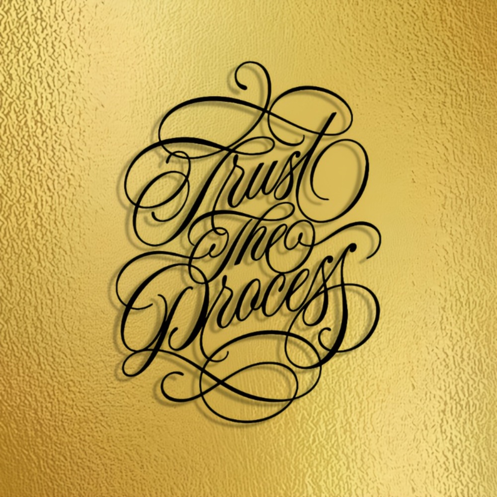 Art Craft Bar - 1pc Calligraphy Motto Phrase Metal Plaque
