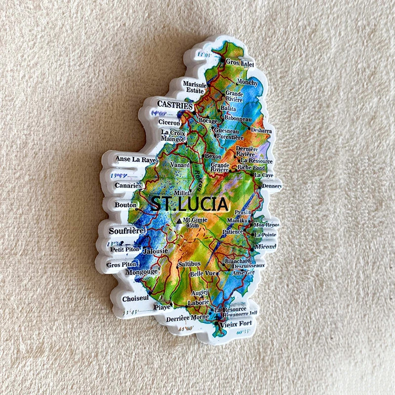 Art Craft Magnet - 1pc, Saint Lucia travel Souvenirs Home