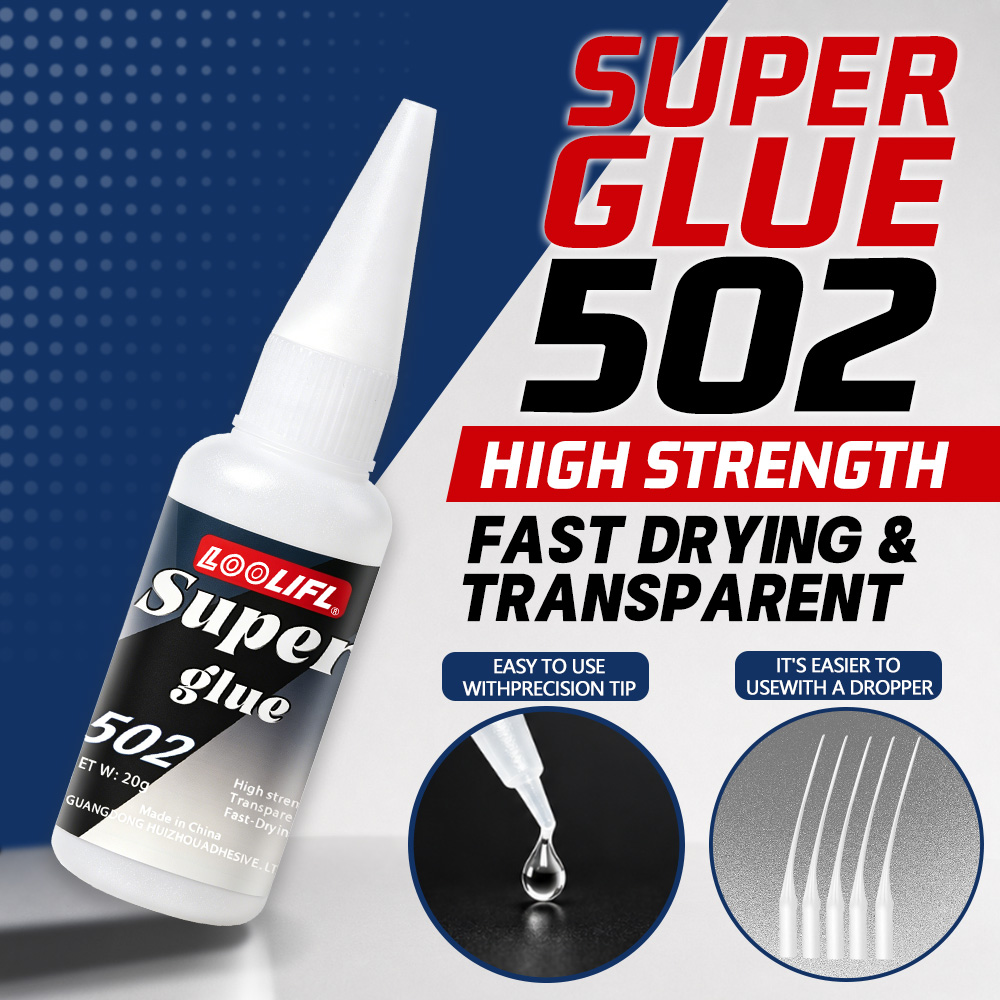 Art Craft Material - Loolifl-502-20Ml Instant Transparent Cyanoacrylate Medium Thick
