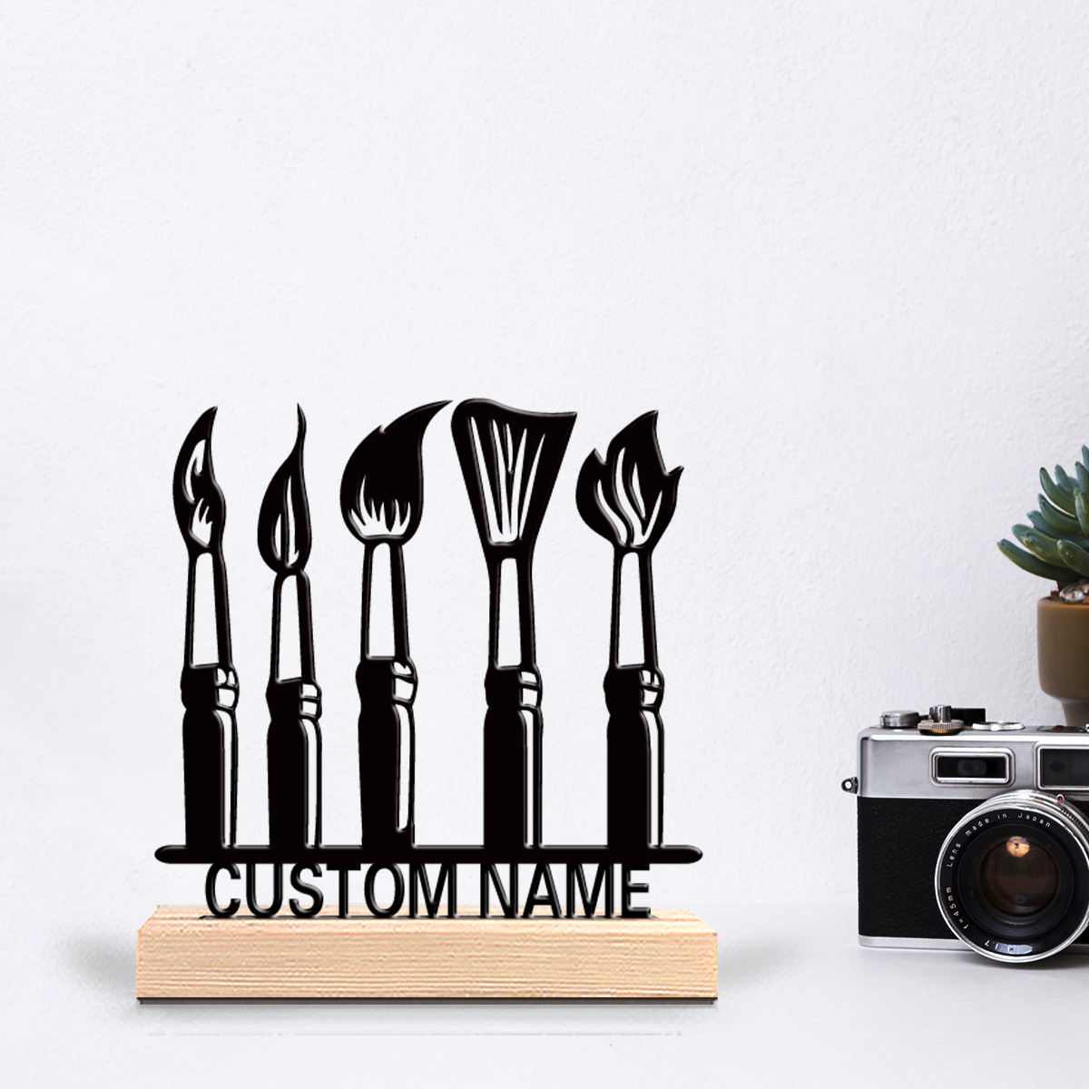Art Craft And - 1pc table tool Customized Text Metal