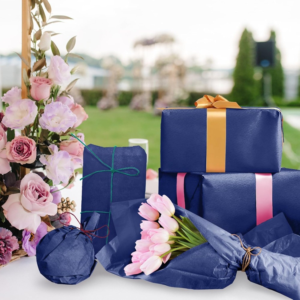 Art Craft And - 120 Sheets Navy Blue Tissue Paper