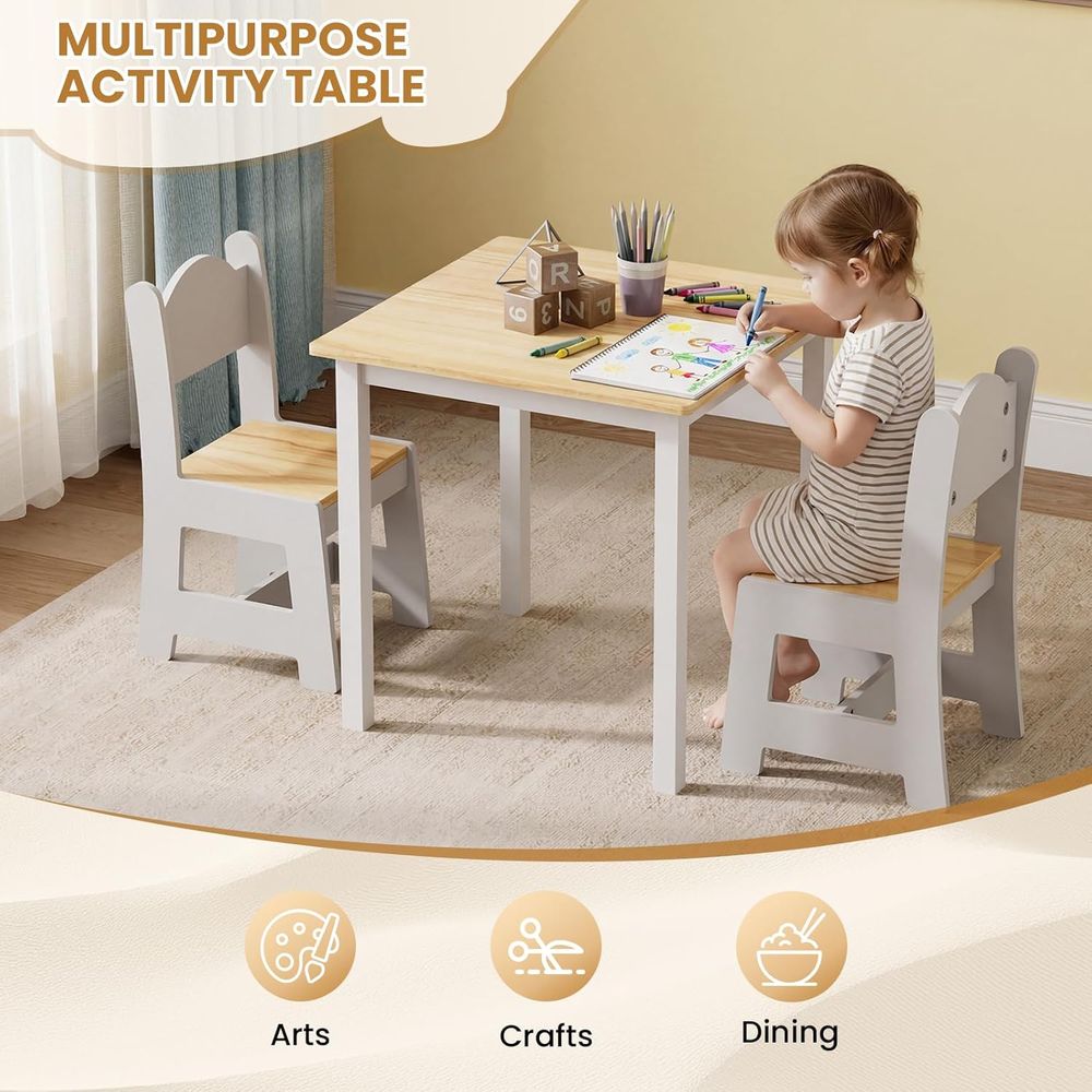 Kids Table and 2 Chairs, Toddl - đánh giá và giá Art And Craft For Nursery