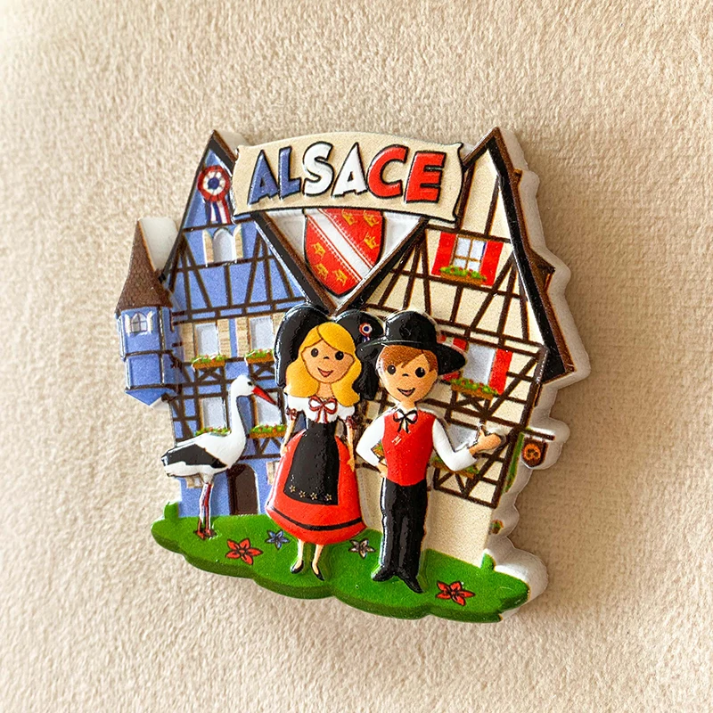 Alsace, France Travel Souvenir - đánh giá và giá Art Craft Magnet