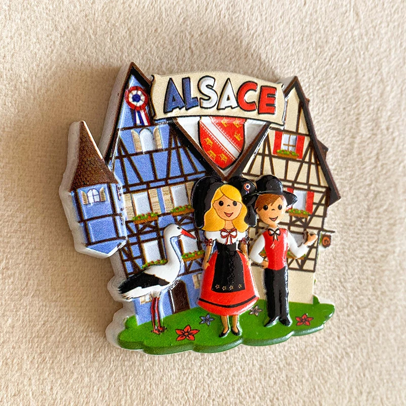 Alsace, France Travel Souvenir - đánh giá và giá Art Craft Magnet