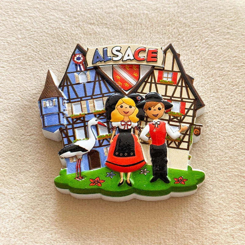 Alsace, France Travel Souvenir - đánh giá và giá Art Craft Magnet
