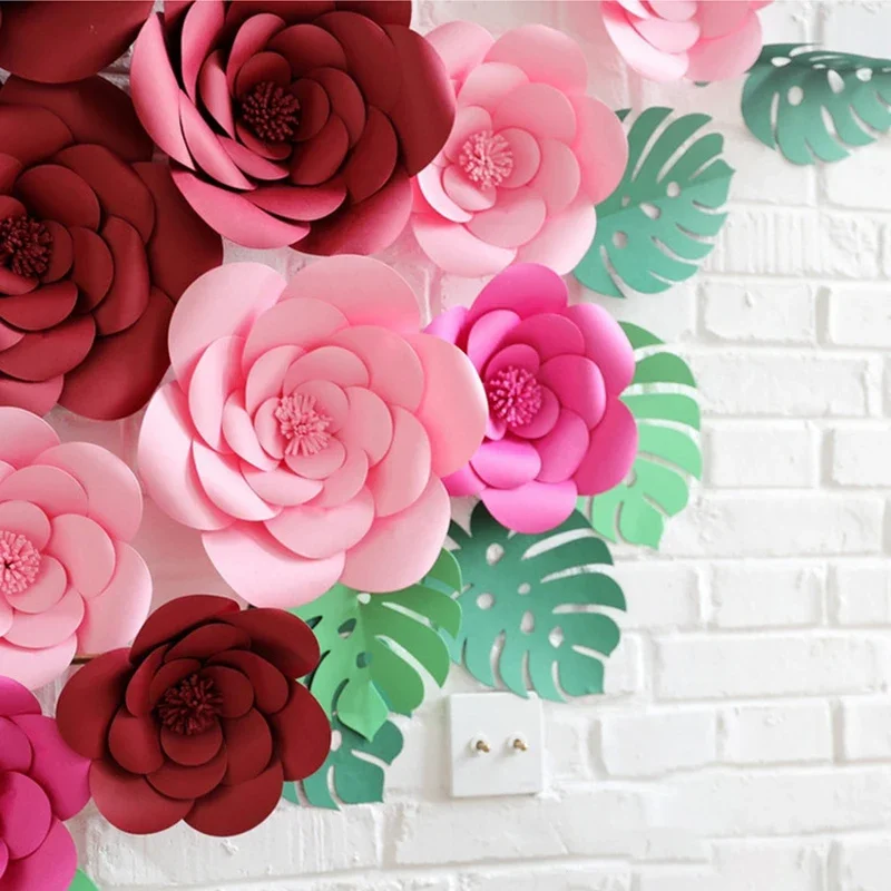 DIY Artificial Large Paper Ros - đánh giá và giá Art And Craft For Nursery