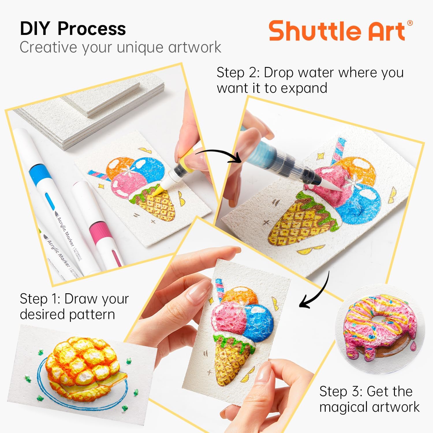 3D Puffy Foam Texture Painting - đánh giá và giá Art Craft Education