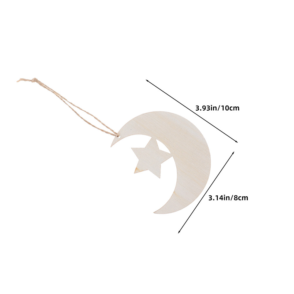 40Pcs Wood Moon Star Cutouts N - đánh giá và giá Art And Craft For Nursery