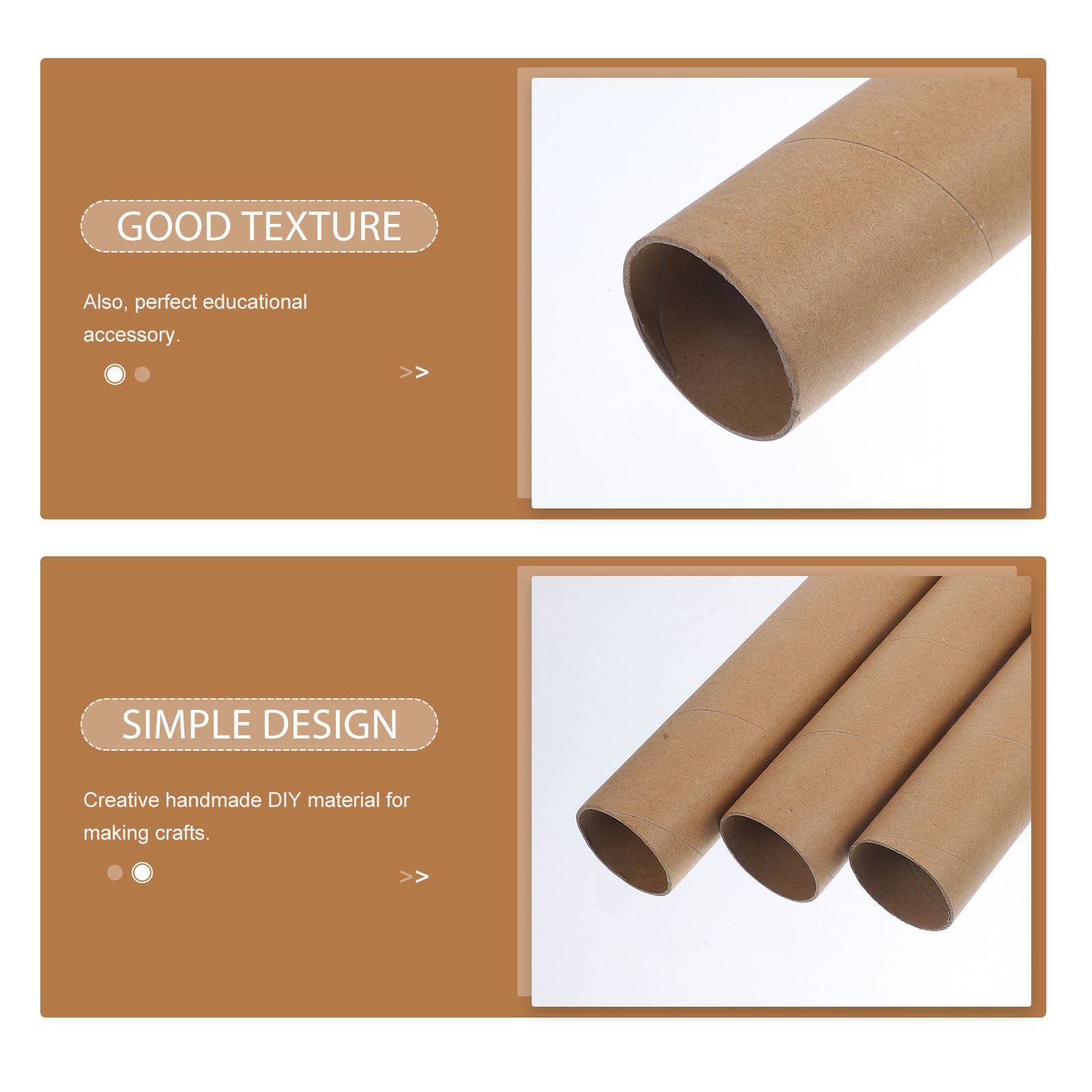 3Pcs DIY Paper Roll Tubes for  - đánh giá và giá Art Craft Education