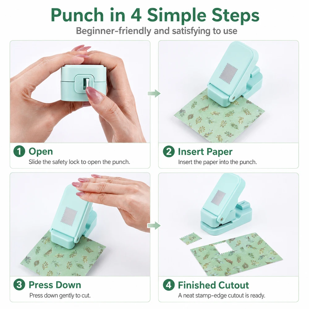 Postage Stamp Edge Paper Punch - đánh giá và giá Art Craft Material