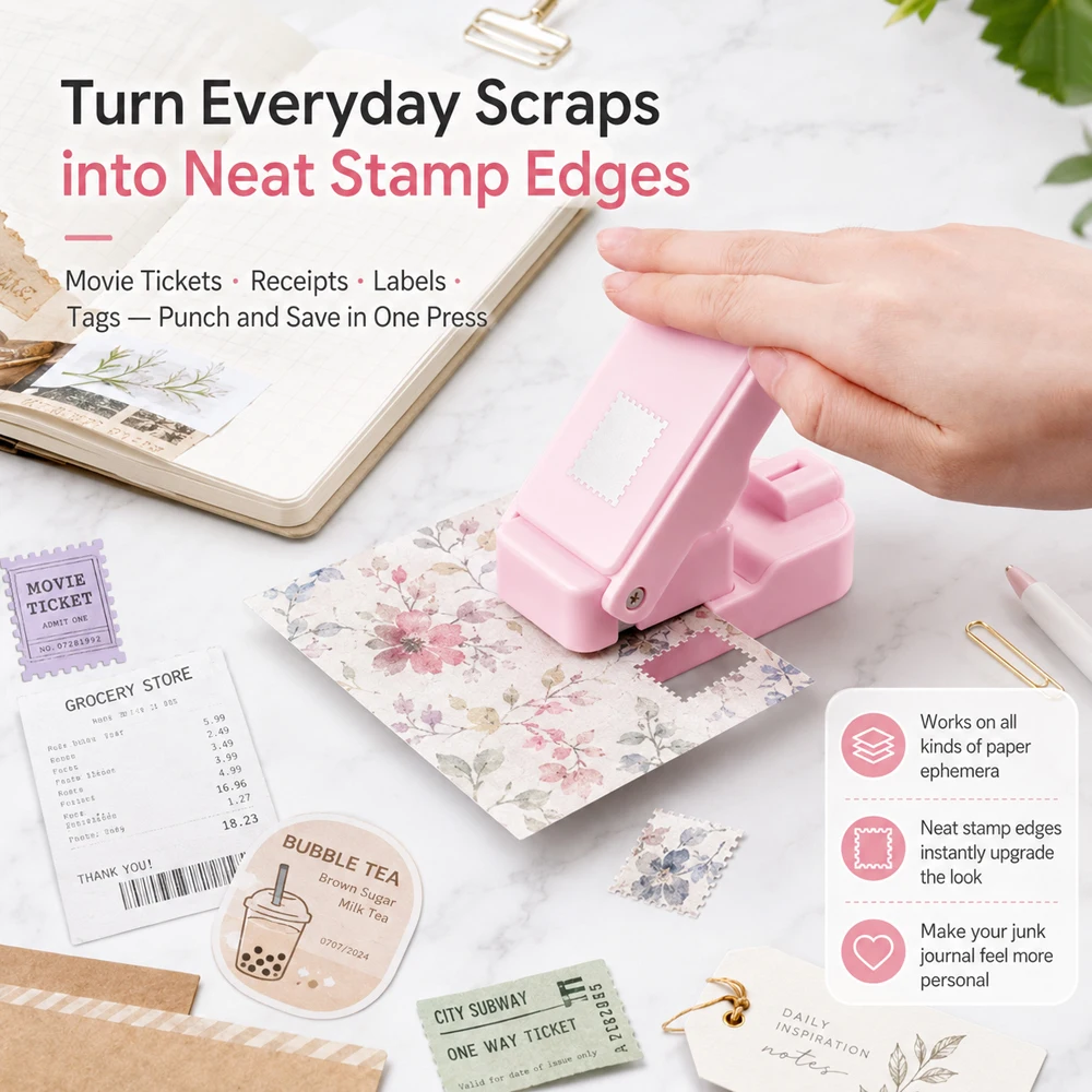 Postage Stamp Edge Paper Punch - đánh giá và giá Art Craft Material