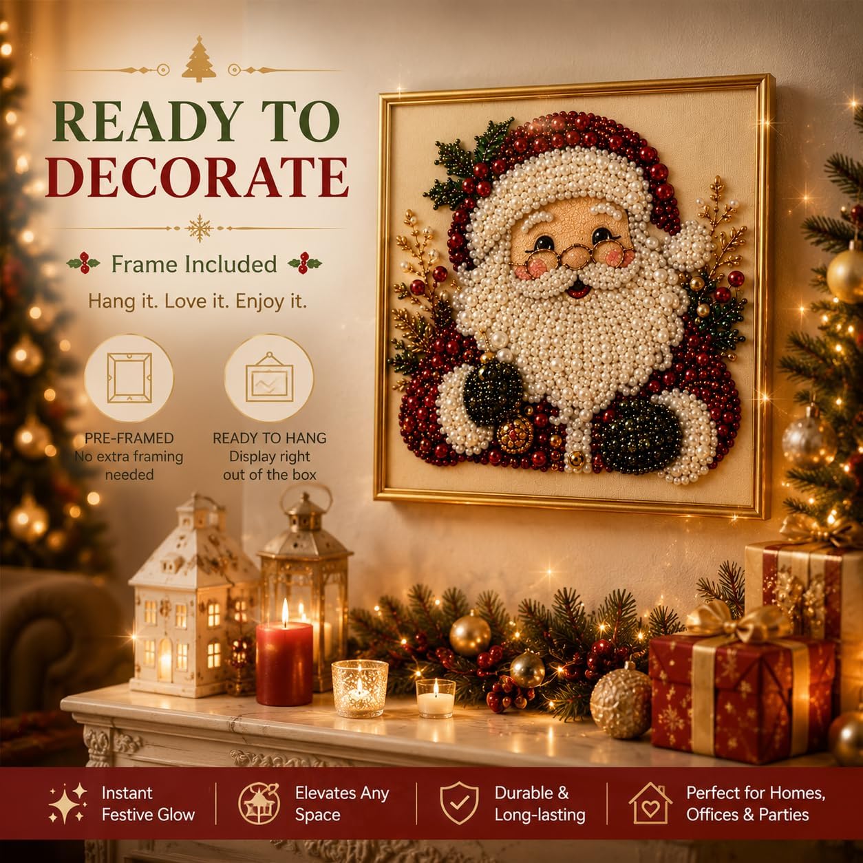 DIY Christmas Pearl Diamond Pa - đánh giá và giá Art Craft Kits For Adults