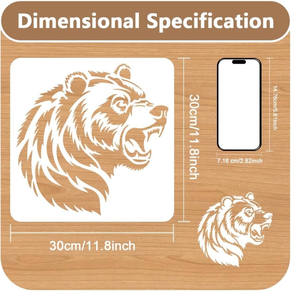 1 Piece Roaring Bear Head Anim - đánh giá và giá Art And Craft With Paint