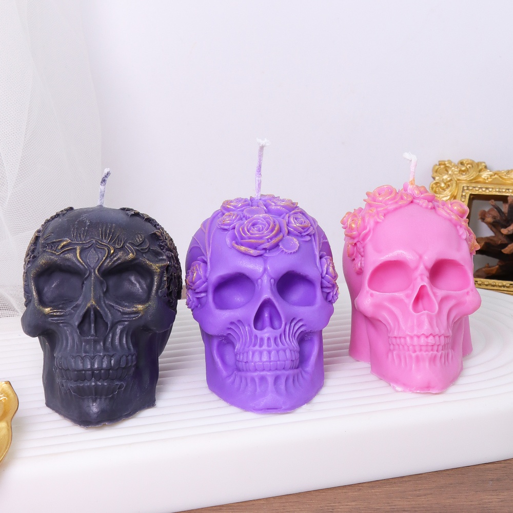 DIY Wacky Skull Silicone Candl - đánh giá và giá Art Craft Flower Making