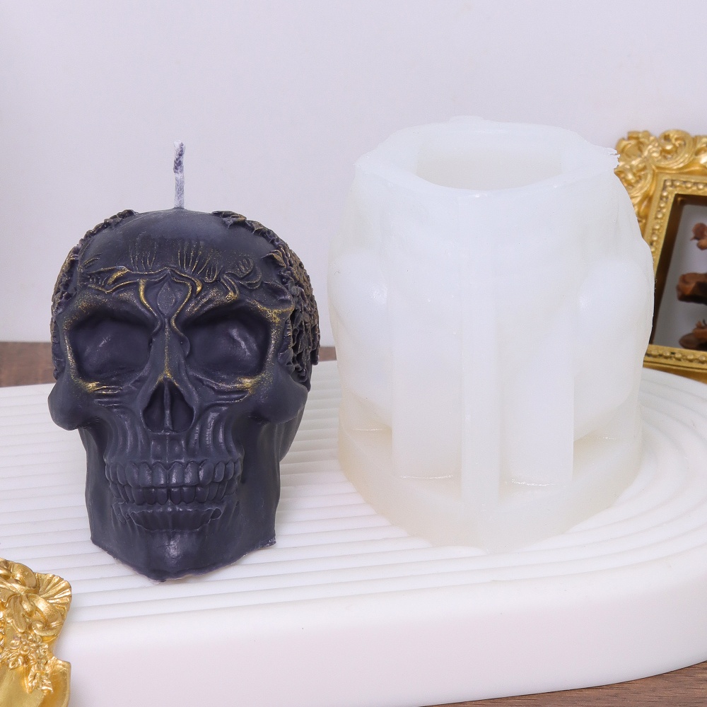 DIY Wacky Skull Silicone Candl - đánh giá và giá Art Craft Flower Making
