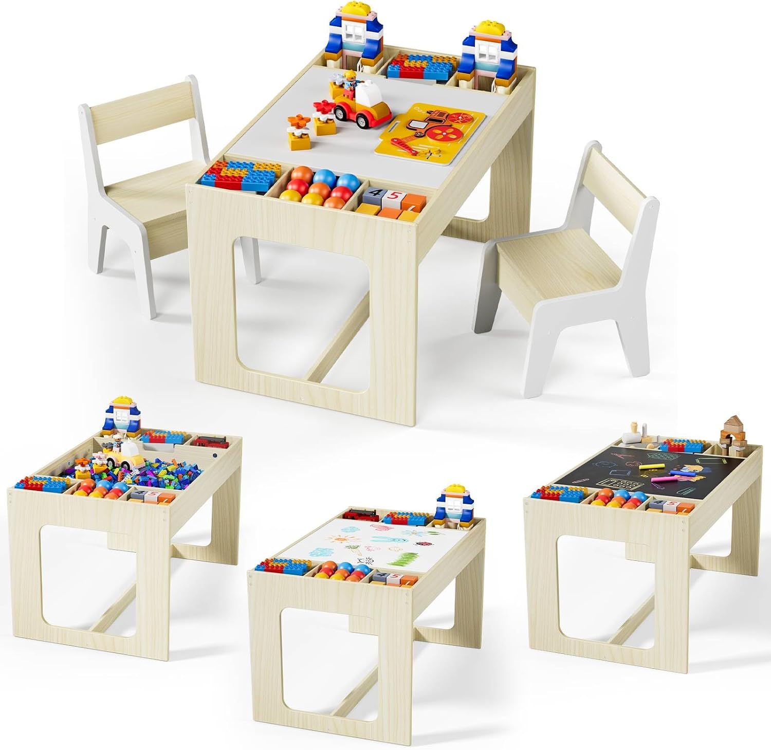 3 in 1 Kids Art Table and Chai - đánh giá và giá Art And Craft For Nursery