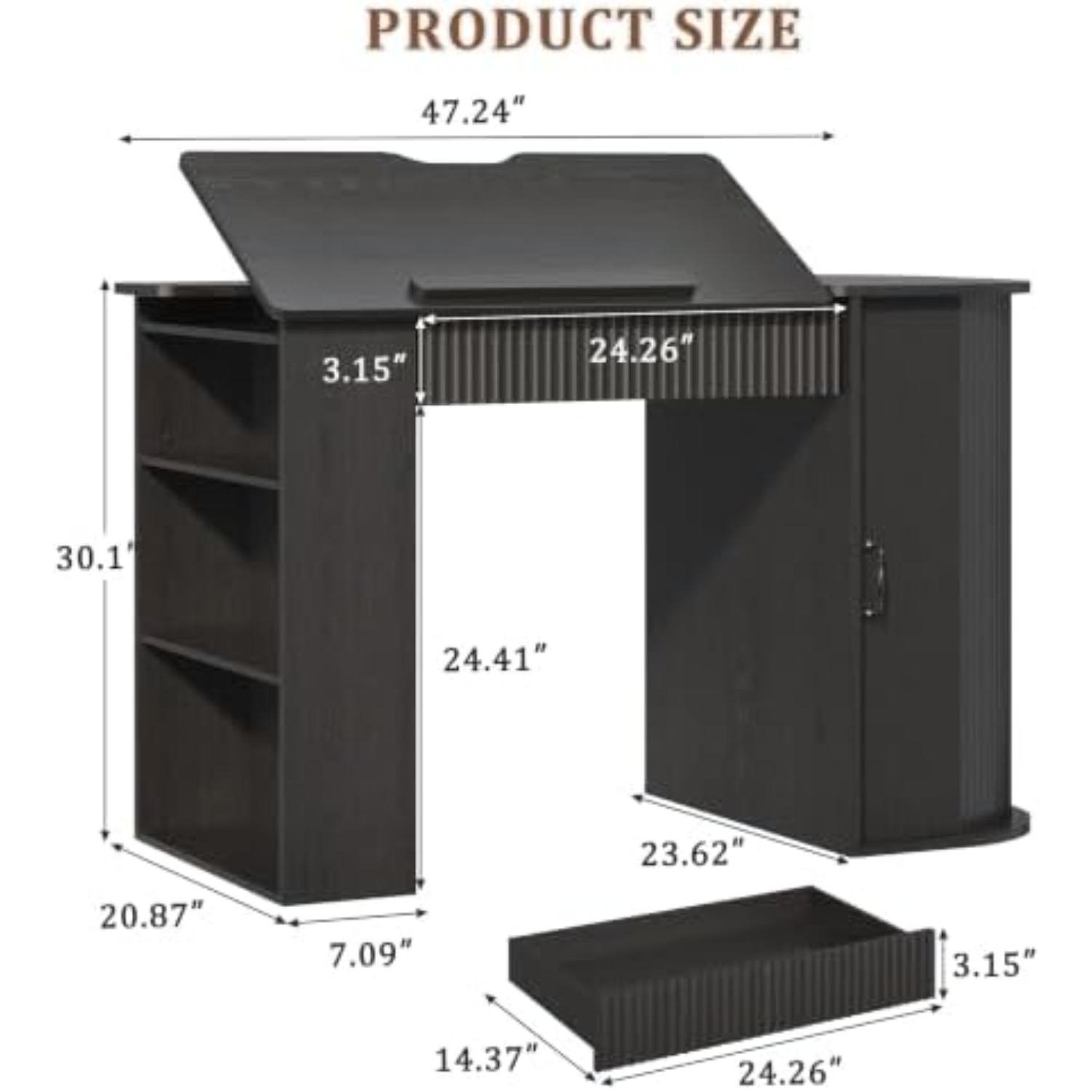 Drafting Table with Storage Ca - đánh giá và giá Art Craft And