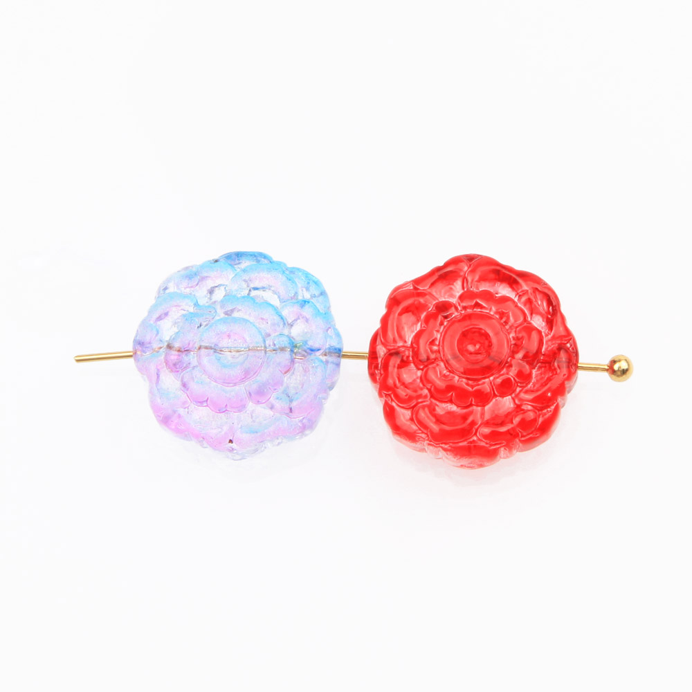 30pcs Glass Rose Flower Beads  - đánh giá và giá Art Craft Flower Making