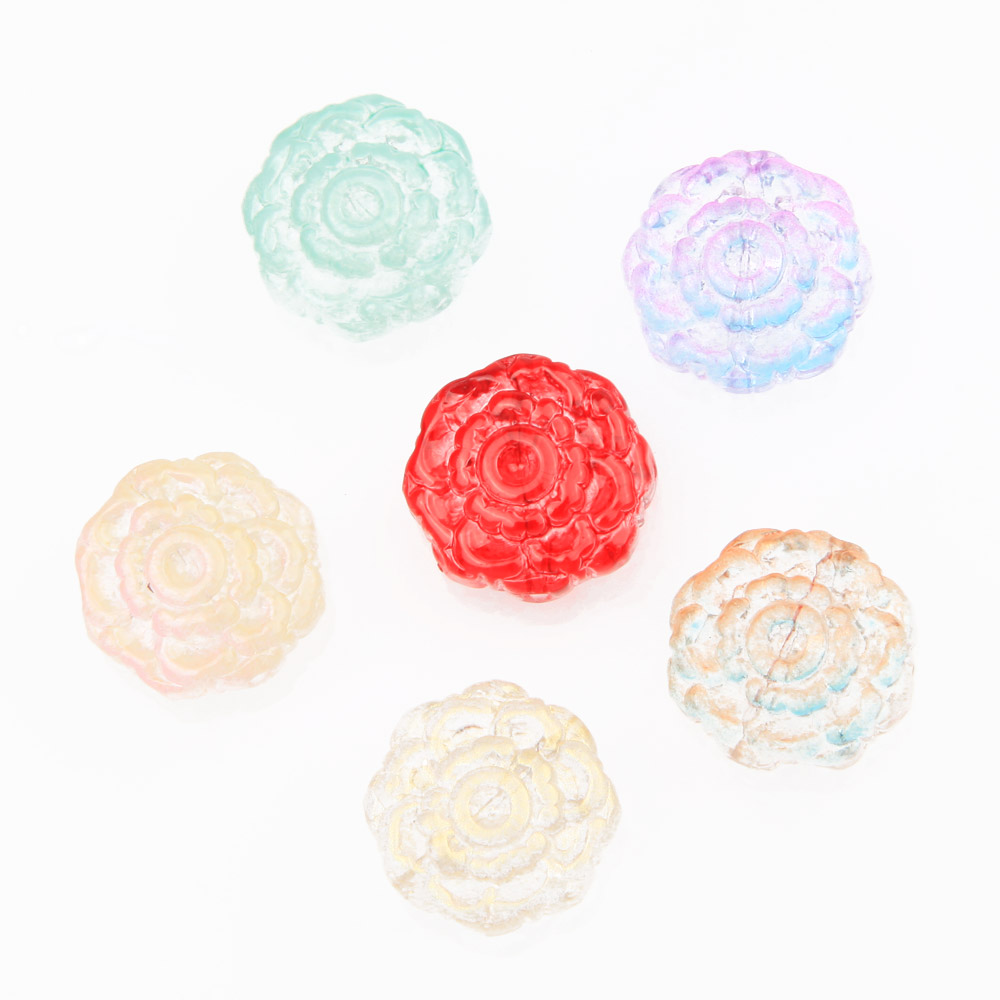30pcs Glass Rose Flower Beads  - đánh giá và giá Art Craft Flower Making