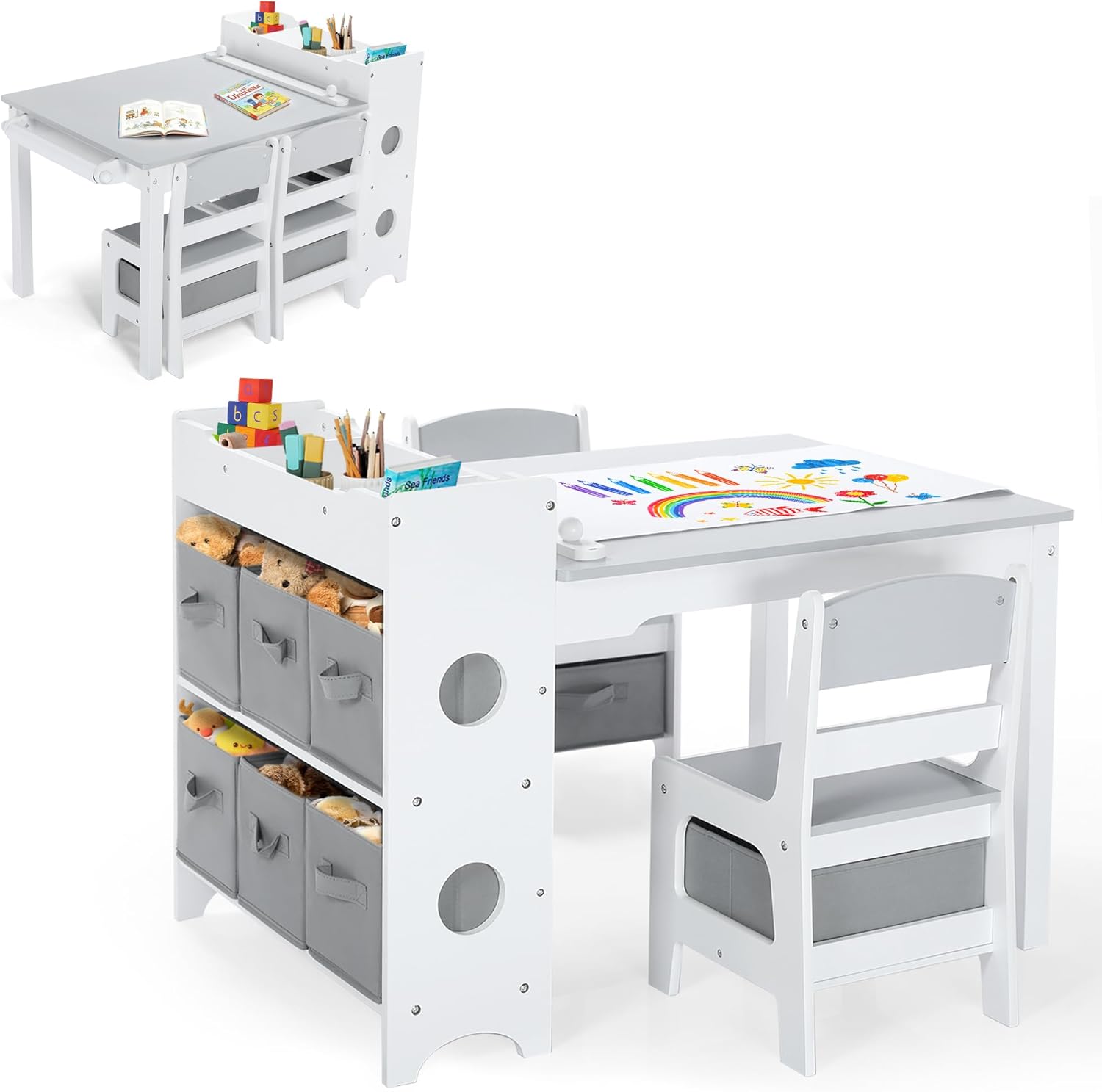 Kids Art Table & Chair Set, Wo - đánh giá và giá Art And Craft For Nursery