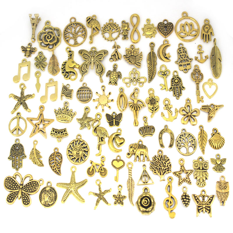 50Pcs/Lot Tibetan Silver Mixed - đánh giá và giá Art Craft Flower Making