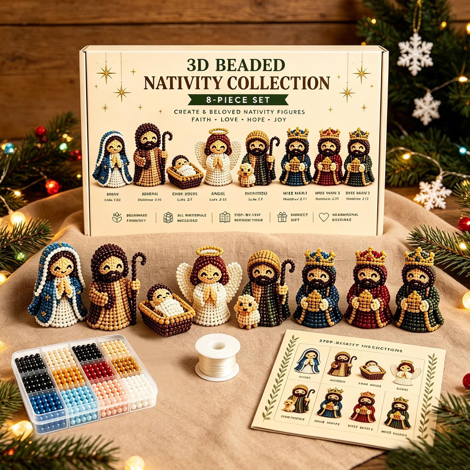 Nativity Bead Art Kit 3D Chris - đánh giá và giá Art Craft Gifts For Adults