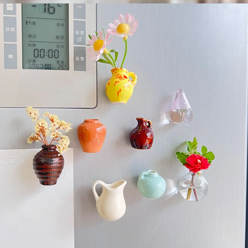 Creative Cute MINI Glass Vase  - đánh giá và giá Art Craft Magnet