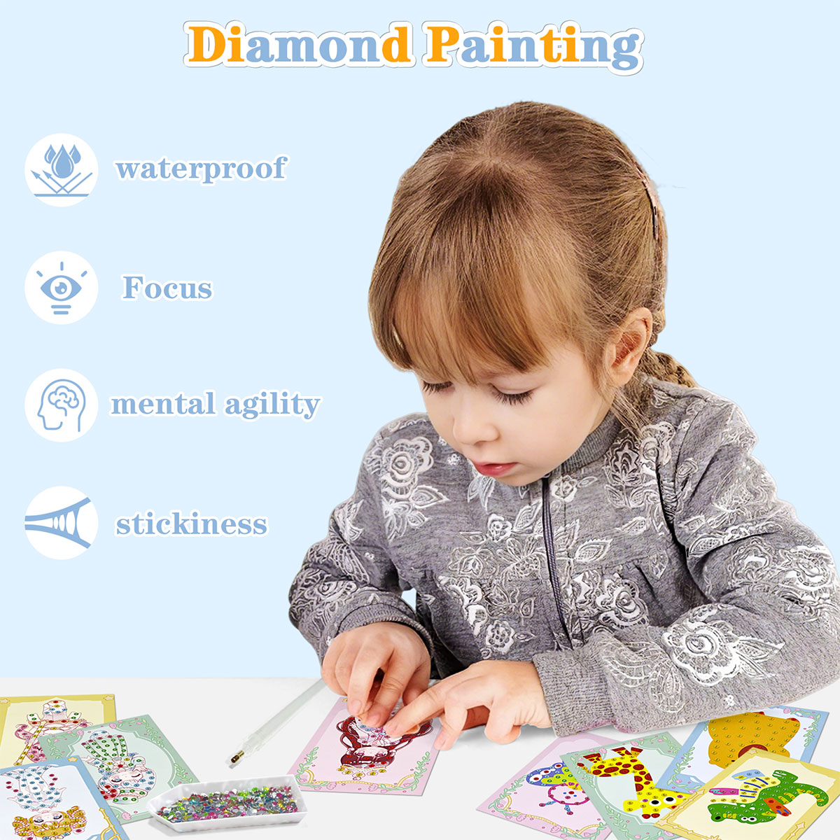 16 Pcs Gem Kit DIY Arts Crafts - đánh giá và giá Art And Craft With Paint