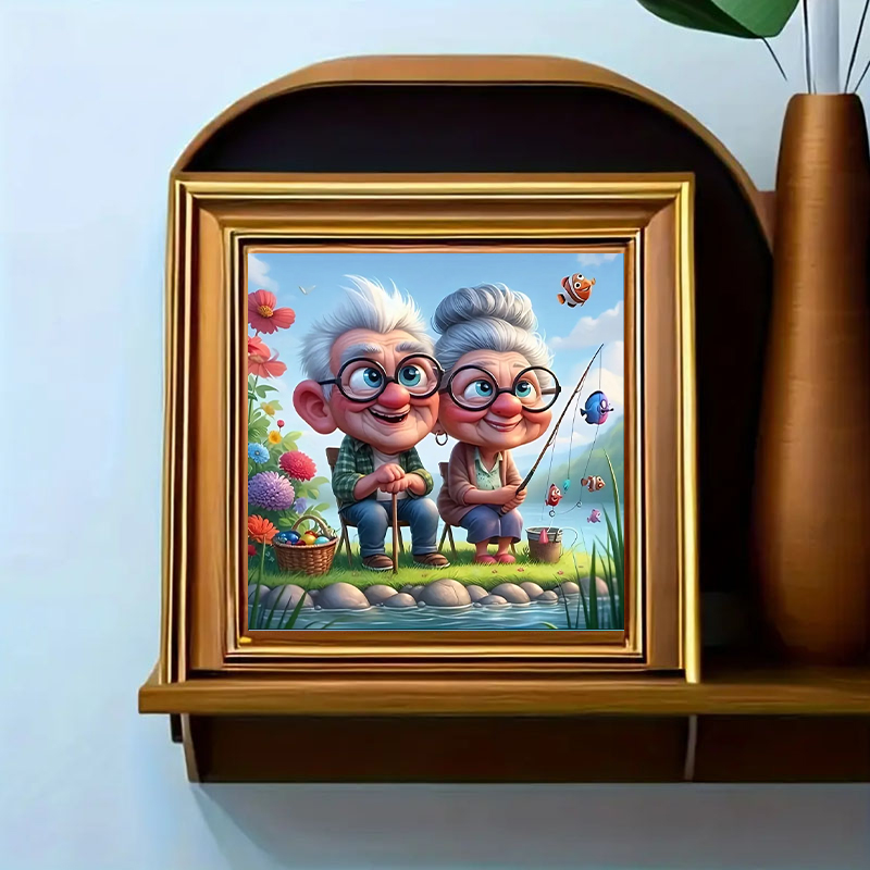 Grandparents Fishing Diamond P - đánh giá và giá Art Craft Kits For Adults