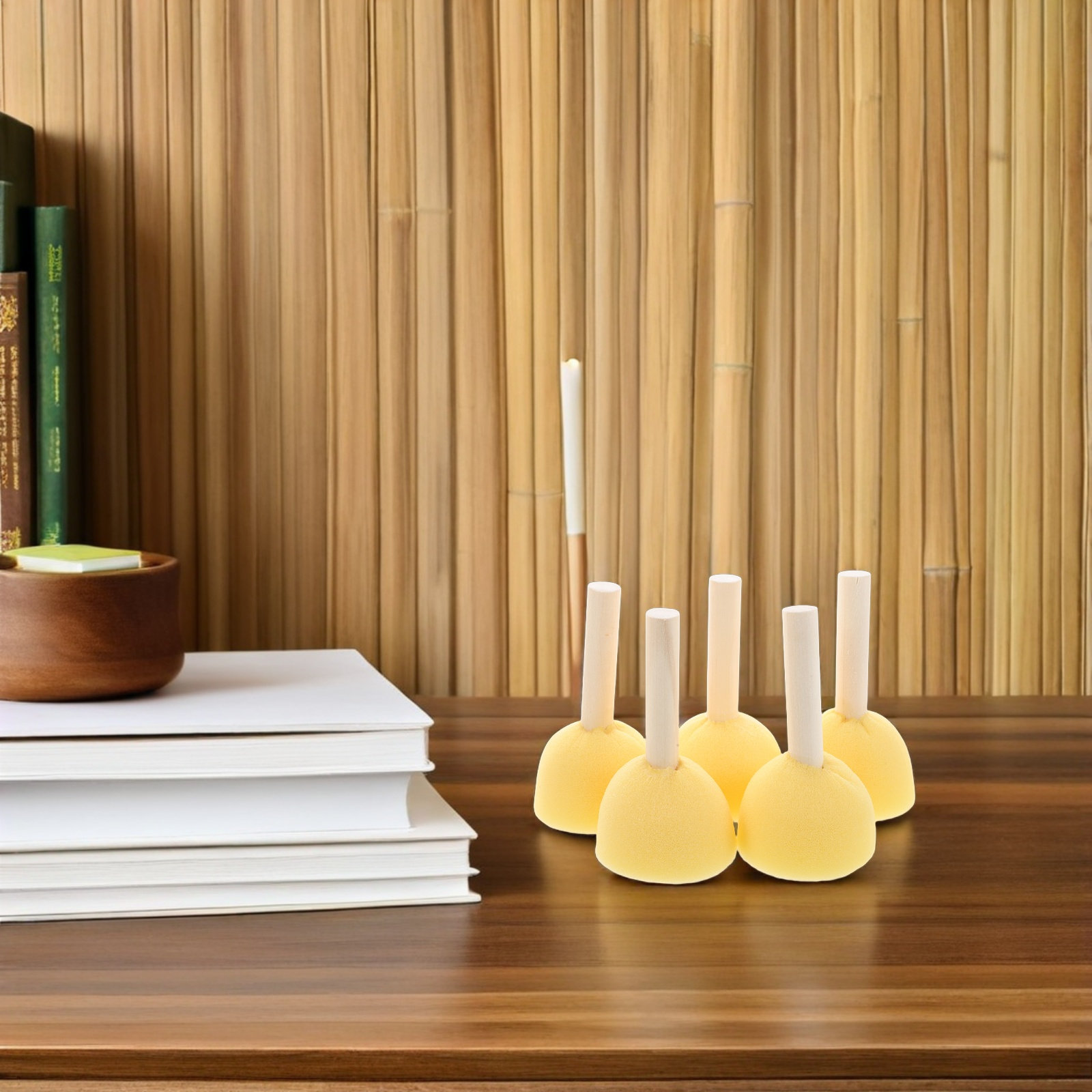 40Pcs Round Sponge Paint Brush - đánh giá và giá Art And Craft With Paint
