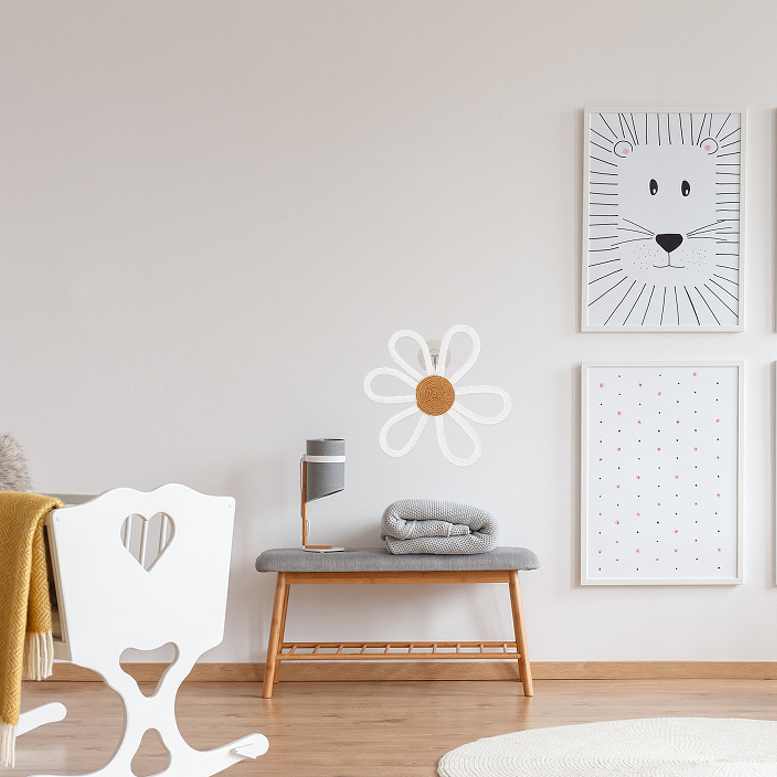 Woven Daisy Wall Decor Boho Ma - đánh giá và giá Art And Craft For Nursery