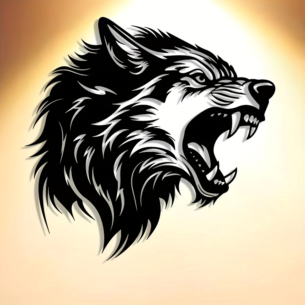 CIFBUY Wolf Head Metal Wall Ar - đánh giá và giá Art Craft Bar