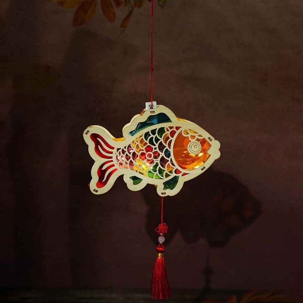 LED Luminous Wooden Lantern Ha - đánh giá và giá Art Craft Event