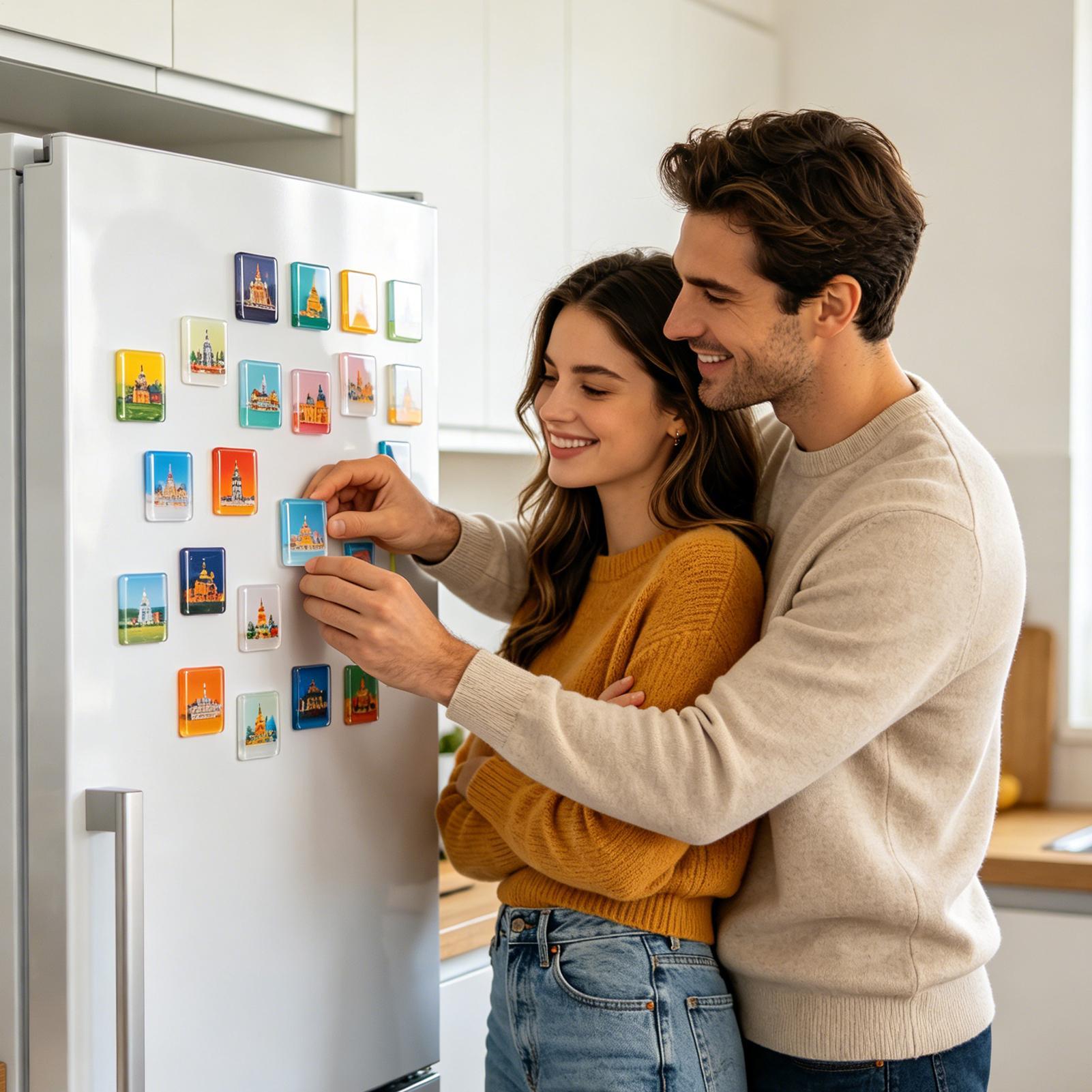 Square Acrylic DIY Fridge Magn - đánh giá và giá Art Craft Magnet