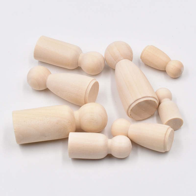 Bộ 5 Chưa Hoàn Thành Gỗ Peg Bú - đánh giá và giá Art And Craft For Nursery
