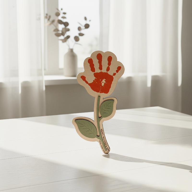 Blank Handprint Wood Flower Pl - đánh giá và giá Art And Craft For Nursery