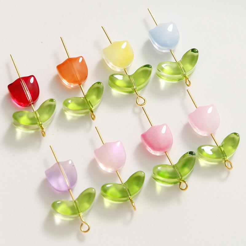 Lampwork  Flower Beads 30Pcs M - đánh giá và giá Art Craft Flower Making