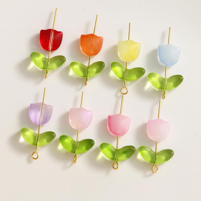 Lampwork  Flower Beads 30Pcs M - đánh giá và giá Art Craft Flower Making