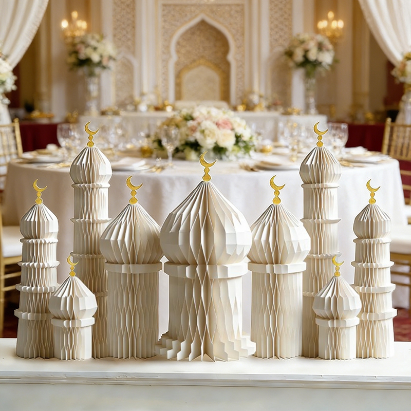 3D Honeycomb Paper Art Palace  - đánh giá và giá Art Craft Event