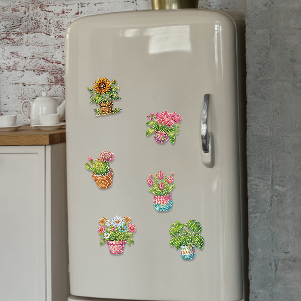 6 Pcs Diamond Art Fridge Magne - đánh giá và giá Art Craft Magnet