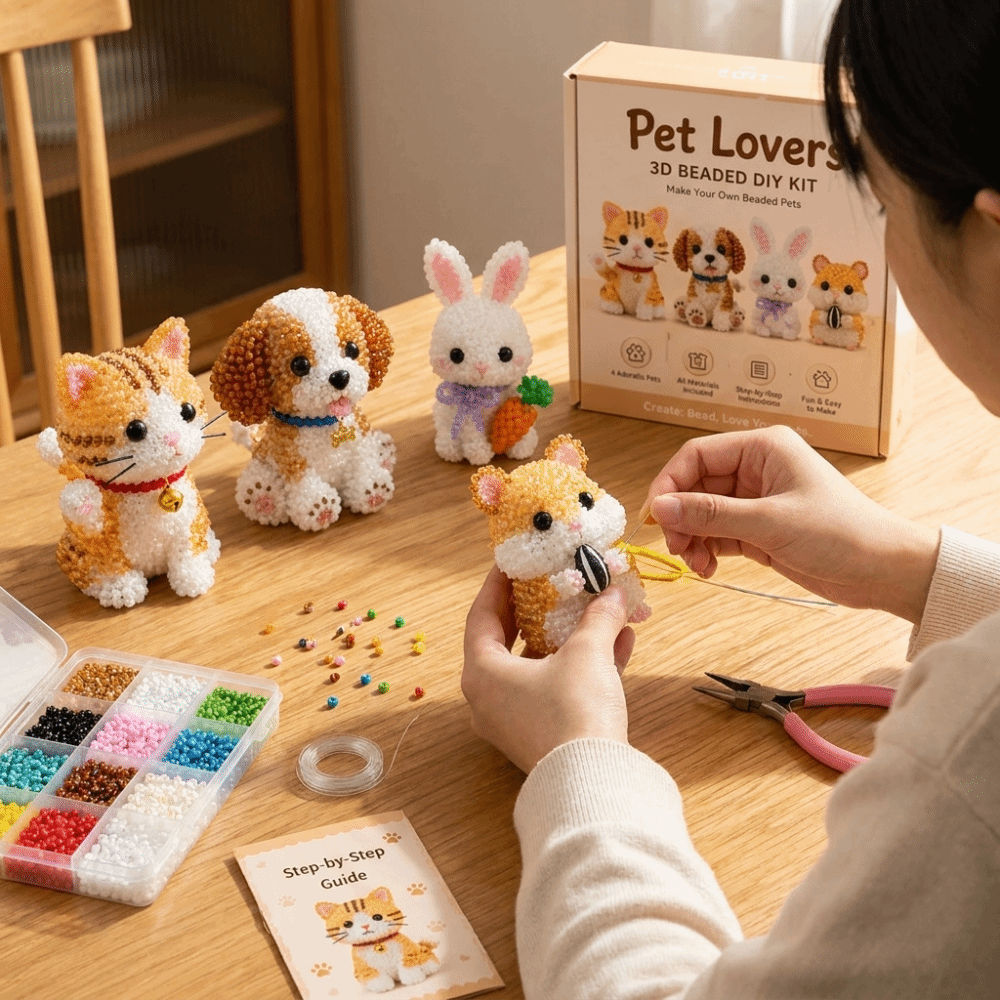 Handmade DIY Animal Bead Embro - đánh giá và giá Art Craft Education