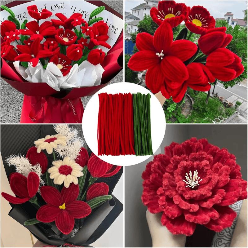 200/300Pcs Chenille Stems 30cm - đánh giá và giá Art Craft Flower Making