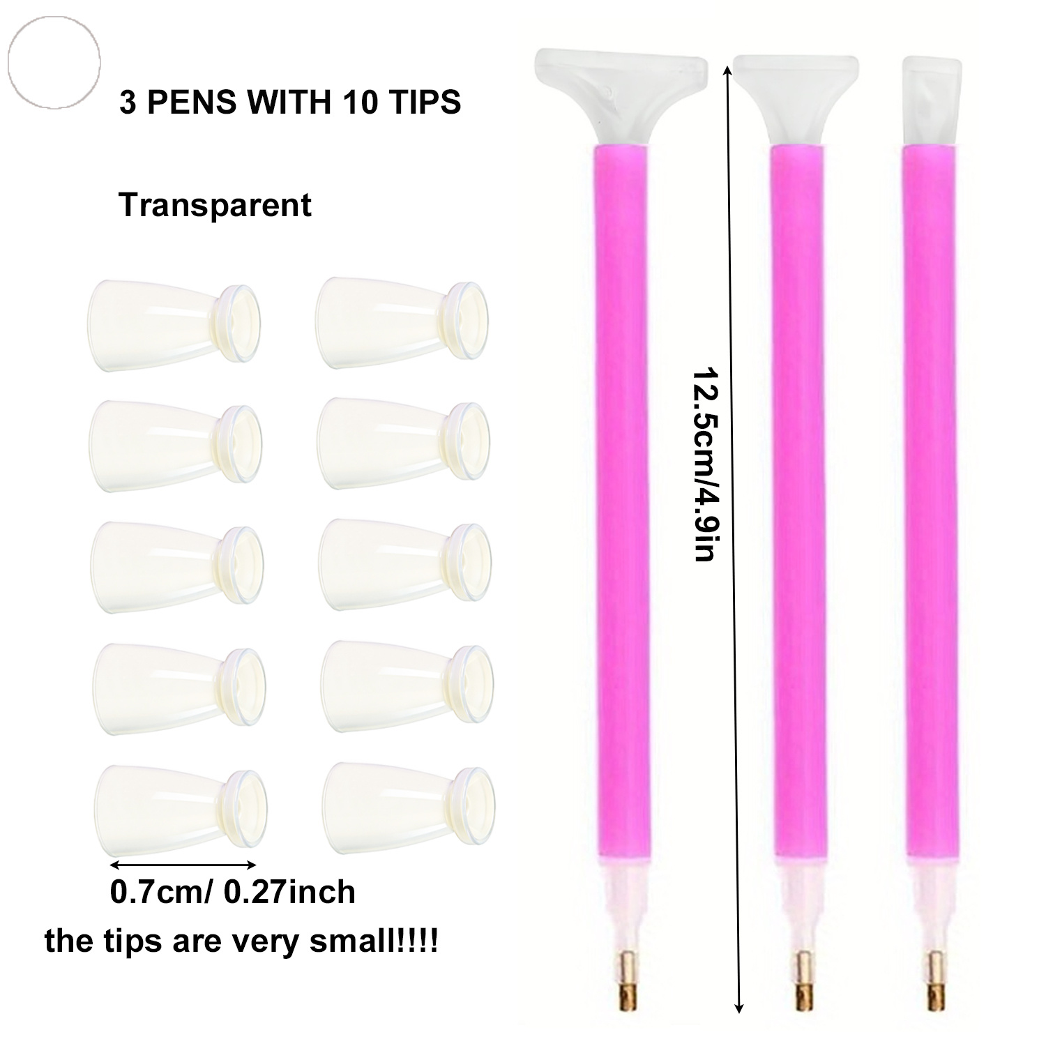 10 Silicone Tips & 3 Pens Diam - đánh giá và giá Art Craft Painting