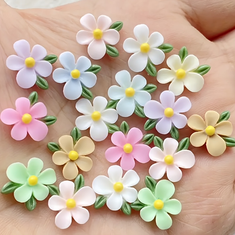 20pcs Resin Mini Flower and Le - đánh giá và giá Art Craft Flower Making