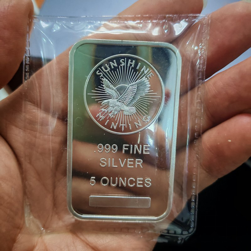 5 Oz Sunshine Minting Silver B - đánh giá và giá Art Craft Bar