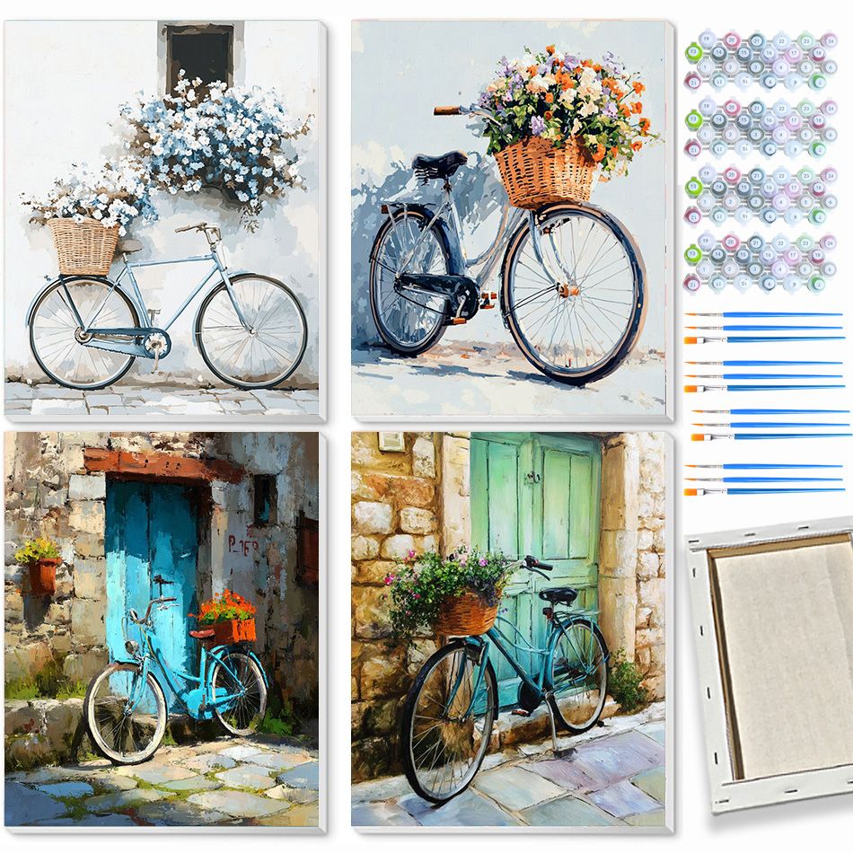 CHENISTORY bicycle Painting By - đánh giá và giá Art Craft Idea