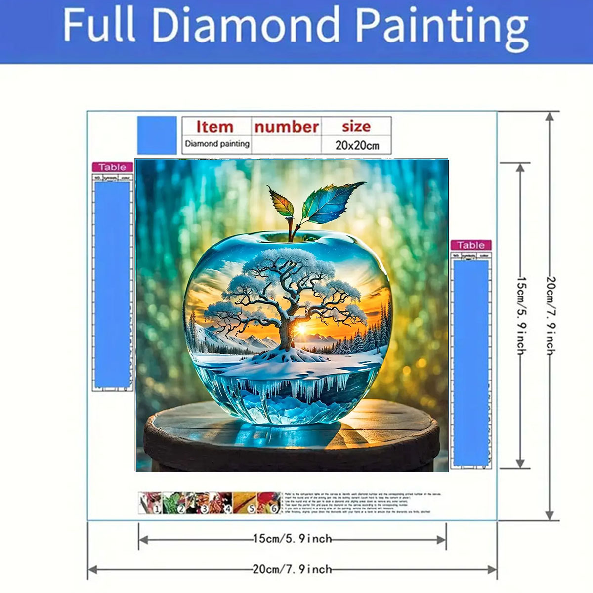 Apple Pattern Diamond Painting - đánh giá và giá Art Craft Kits For Adults